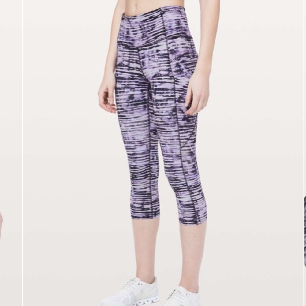 Lululemon Fast and Free Crop Raw Hem Size 4